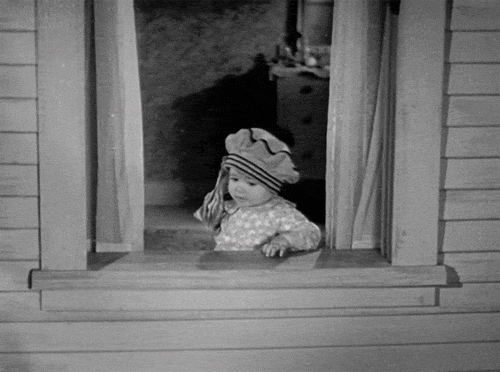 GIF showing a child throwing money out the window, illustrating the loss of R&D resources.